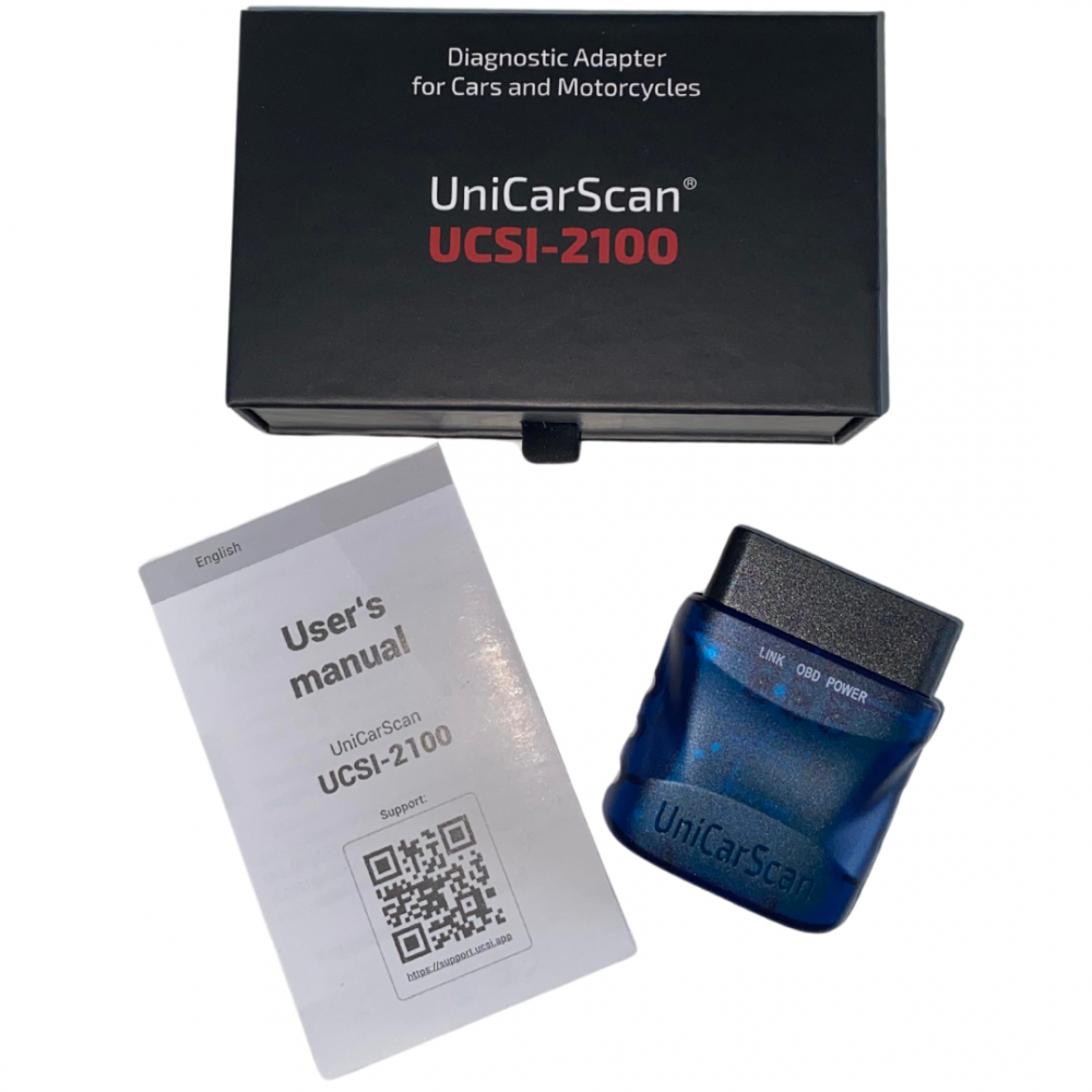 UniCarScan UCSI-2100 OBD2 Bluetooth Diagnostic Scanner